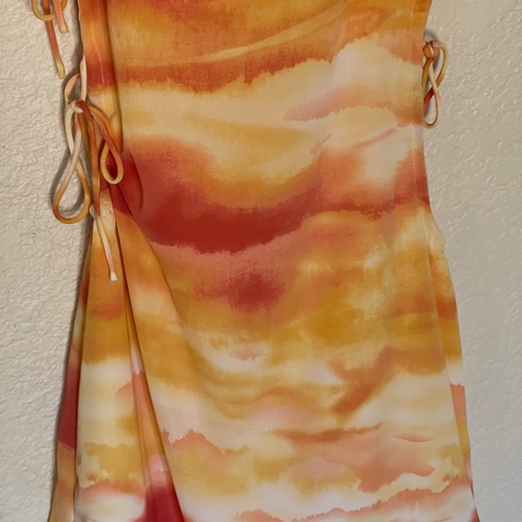 Sunset Ruched Mini Sundress - Picture 9 of 11